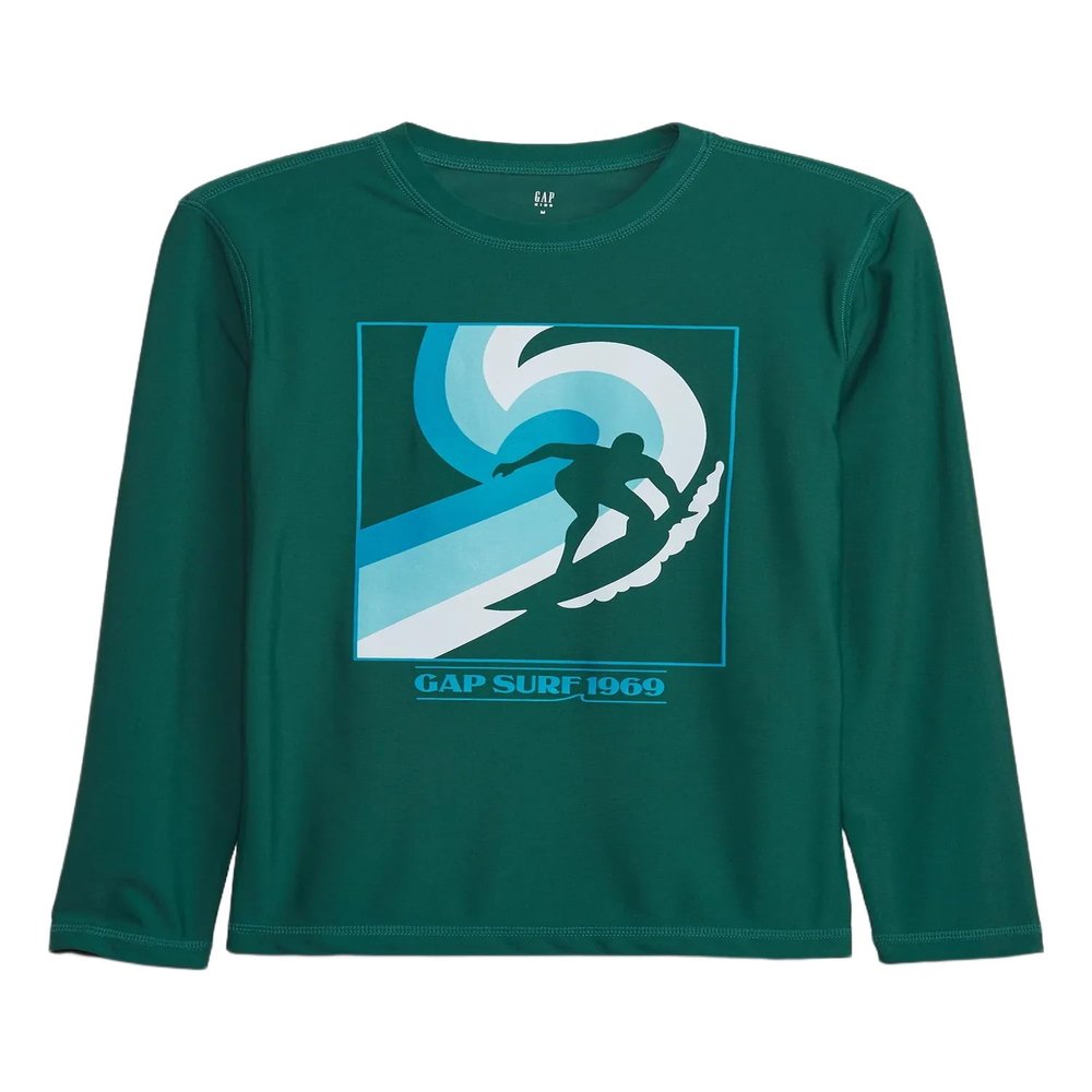 GAP Boys Long Sleeve Rashguard June Bug L