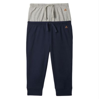GAP Baby Boys 2-Pack Knit Pull-on Pants Tapestry Navy 18-24M
