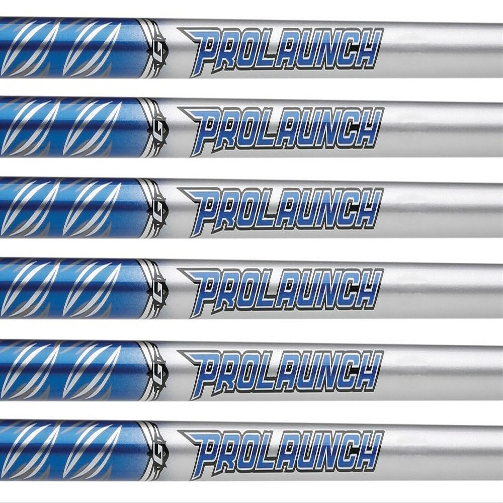 Grafalloy ProLaunch Blue 80 Graphite Iron Shafts 3-PW, Set of 8 Shafts - .370 Parallel (Choose Flex) (Flex: Senior (A))