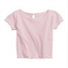 GAP Baby Girls Ribbed Knit Tee Light Peony 2 3-6M view 1