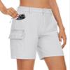 MAGCOMSEN White Shorts for Women 7" Golf Shorts Pockets Lightweight Quick Dry Hiking Casual Travel Cargo Shorts 2025, 2XL view 1