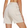 MAGCOMSEN Womens 7 Inches Hiking Golf Shorts Quick Dry Light Khaki Shorts Stretch Travel Casual Dress Shorts 2025, XL view 3