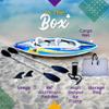 Sunlite Sports 2-Person Inflatable Kayak with Aluminum Oars (136" x 33"), High Output Air Pump and Storage Bag, Double Tandem Kayak for Adults, Two Person Canoe and Kayak, Good for Lakes and Rivers view 3