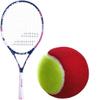 Babolat B'Fly Girl's 21" Junior Tennis Racquet Bundled with 3 Red Felt Kids' Training Balls view 1