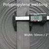 Polypropylene Webbing 2 inch - Heavy Poly Strap for Bags, Gear Repair, Pet Collars, DIY Crafts, Luggage/Cargo Strapping view 2