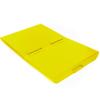 Global Industrial Lid for 1 Cu Yd Self-Dumping Hopper, Yellow view 1