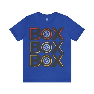 Box Box Box Racing T-Shirt Blue