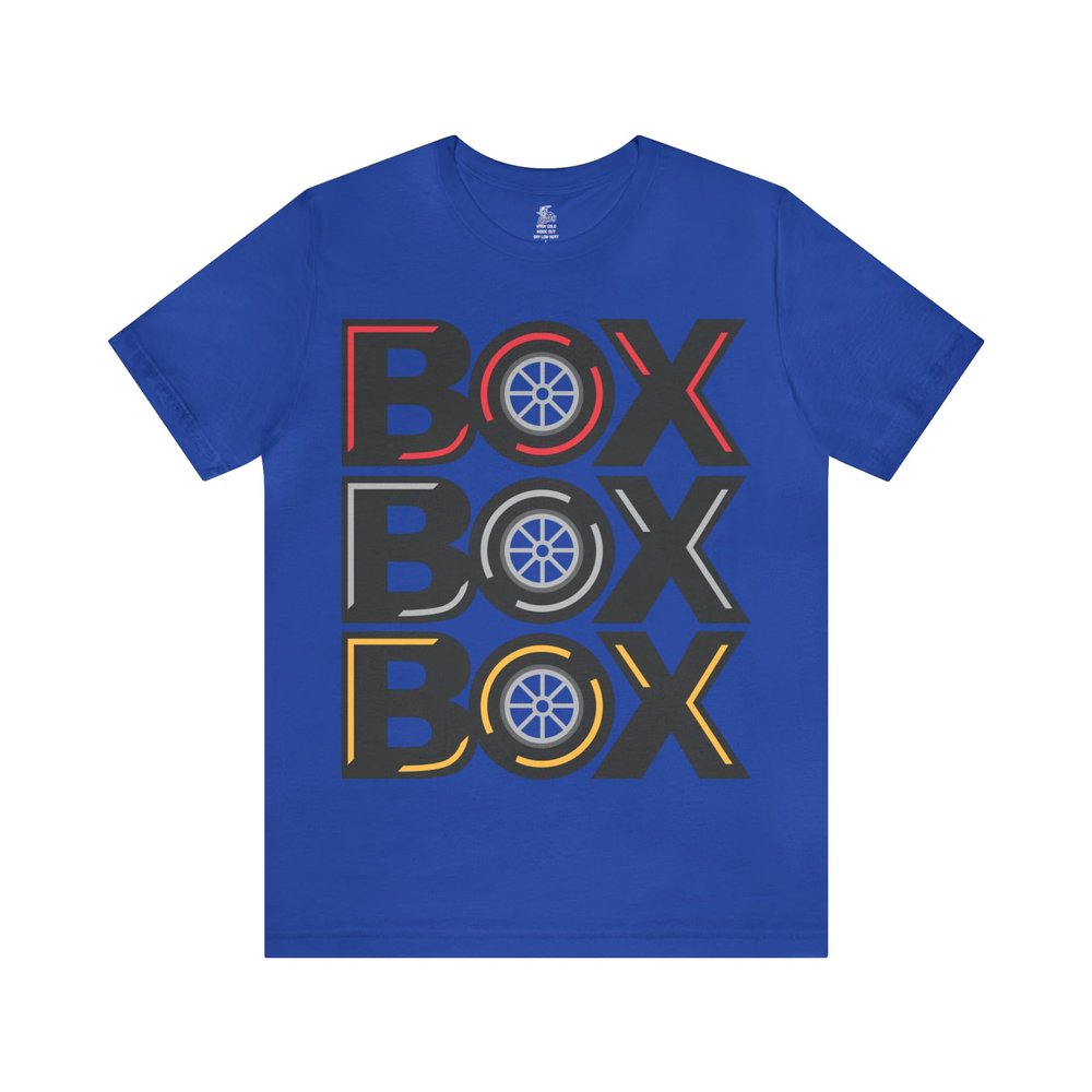 Box Box Box Racing T-Shirt Blue
