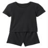 GAP Baby Girls Tee and Short Rib Set Moonless Night 0-3M view 1