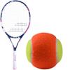 Babolat B'Fly Girl's 21" Junior Tennis Racquet Bundled with 3 Orange Kids' Transition Balls view 1