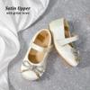 Otter MOMO Toddler/Little Girls Mary Jane Ballerina Flats Shoes Slip-on School Party Dress White Shoes Size 9 view 2