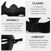 Ralleyfun Masquerade Mask for Men Couple Venetian Mask for Halloween Mardi Gras Costume Party Prom Ball (Black+Black) view 4