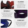Ralleyfun Men Masquerade Mask Couple Venetian Mask for Party Halloween Costume Carnival (Black+Red) view 4