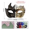 Ralleyfun Masquerade Mask for Men Couple Roman Greek Mask for Venetian Mardi Gras Costume Party Prom Ball (Black+Gold) view 4