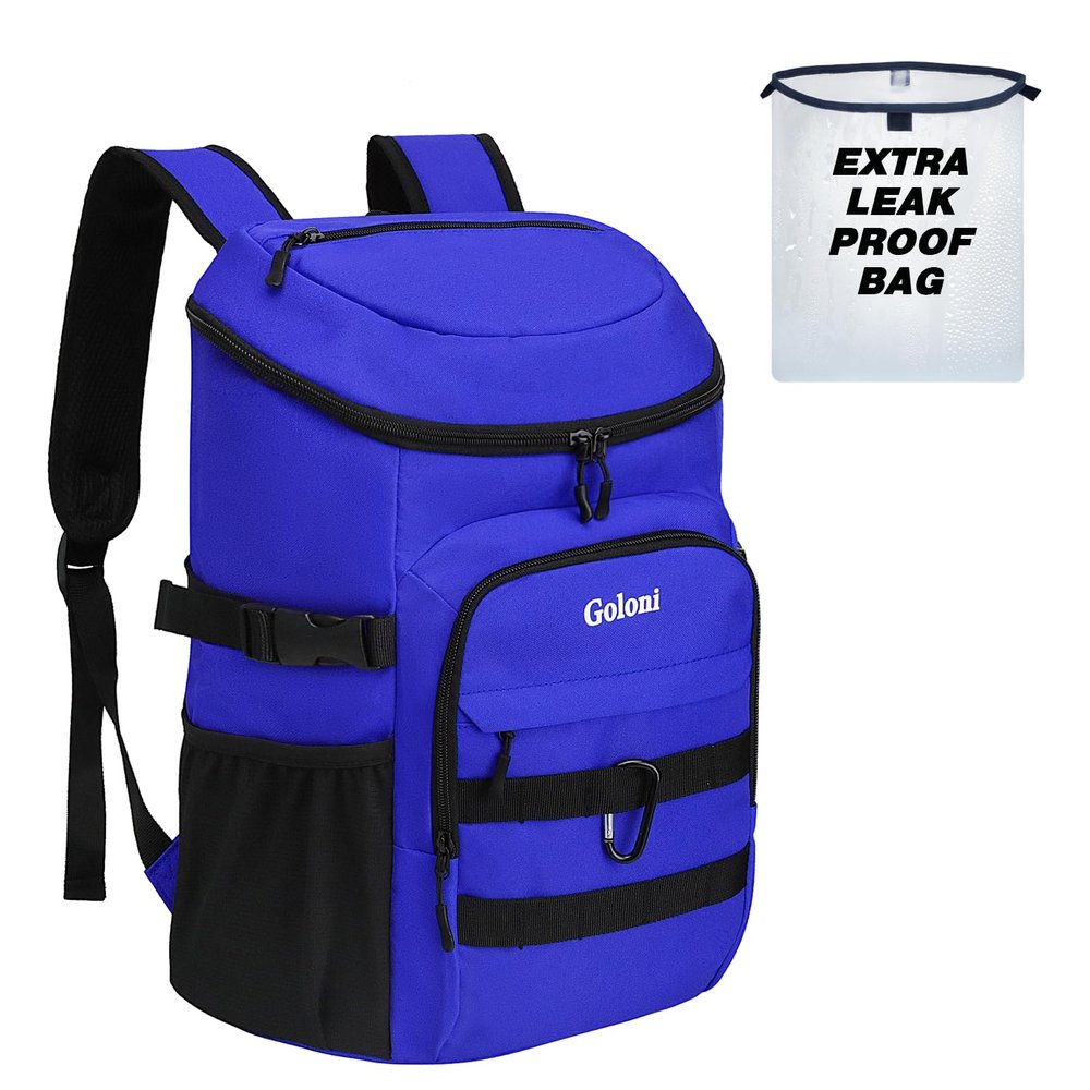 Upgraded Cooler Backpack 24 Cans  Lightweight Insulated Backpack Cooler, Leak-Proof & 18-Hour Ice Retention for Beach, Camping, Hiking (Men, Women, Family)