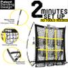 JAPER BEES Pitching Net Pitching Target with Strike Zone Baseball&Softball 9 Hole Training Equipment for Youth and Adults |Portable Quick Assembly Design view 2