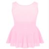 Alvivi Kids Girls Rhinestone Dance Dresses Sleeveless Ballet Figure Ice Skating Outfit Gym Skirted Leotard Pink 6 Years view 2