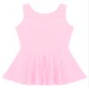 Alvivi Kids Girls Rhinestone Dance Dresses Sleeveless Ballet Figure Ice Skating Outfit Gym Skirted Leotard Pink 6 Years view 3