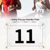 JEELAD Race Bibs 4" x 7" Running Bids Racing Numbers with Safety Pins Tyvek Tearproof Waterproof Number Cards 1-200 for Marathon Runners Sports Races Competition Events view 3