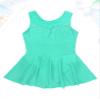 Alvivi Kids Girls Rhinestone Dance Dresses Sleeveless Ballet Figure Ice Skating Outfit Gym Skirted Leotard Mint Green 14 Years view 3