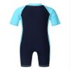 Alvivi Kids Baby Boy Girls Short Sleeve Shorty Swimming Suit UV Sun Protective Zipper One Piece Swimsuit Navy Blue&Sky Blue A 12 Years view 2