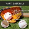Adult Baseballs 2 Pack, Unmarked Practice Baseball Standard Size 9 Inch, Blank Baseballs Tball Balls for High School League Training, Pitching, Fielding, Throwing, Autograph view 2