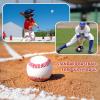 Adult Baseballs 2 Pack, Unmarked Practice Baseball Standard Size 9 Inch, Blank Baseballs Tball Balls for High School League Training, Pitching, Fielding, Throwing, Autograph view 4