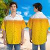 Beer Lovers Hawaiian Shirts for Men - Beer Foams Button Down Mens Hawaiian Shirts Set 43 Size XL view 2