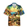 Hawaii Girl Hawaiian Shirts for Men - Aloha Summer Button Down Mens Hawaiian Shirts Short Sleeve Series 65 Size L view 1