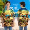 Hawaii Girl Hawaiian Shirts for Men - Aloha Summer Button Down Mens Hawaiian Shirts Short Sleeve Series 65 Size L view 2