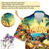 Hawaii Girl Hawaiian Shirts for Men - Aloha Summer Button Down Mens Hawaiian Shirts Short Sleeve Series 65 Size L view 3