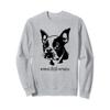Funny Boston Terrier Dog Bostie Mama's Little Monster Sweatshirt view 1