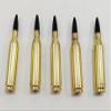 243 Winchester Snap caps - Dummy Training Rounds - Set of 5 (Black & Brass) view 2