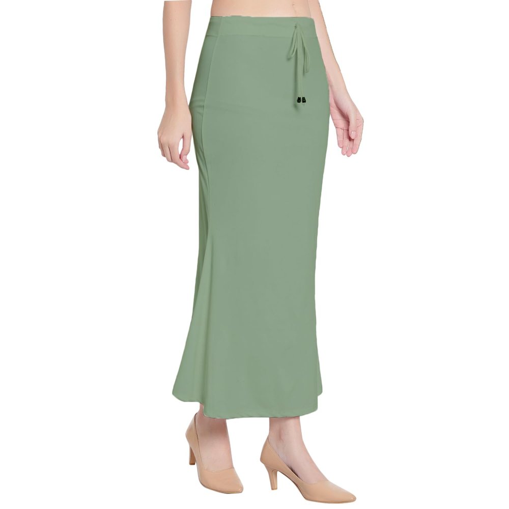 Fish Cut Shapewear Stretchable Thigh & Hip Shaper Saree Silhouette Shapewear for Womens (as1, alpha, 4x_l, regular, regular, Pea Green)