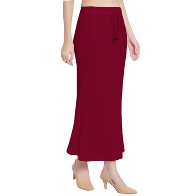 Fish Cut Shapewear Stretchable Thigh & Hip Shaper Saree Silhouette Shapewear for Womens (as1, alpha, m, regular, regular, Maroon)