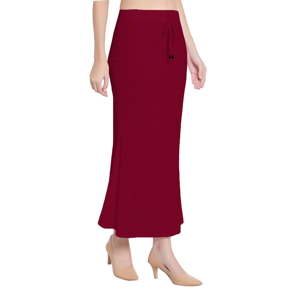 Fish Cut Shapewear Stretchable Thigh & Hip Shaper Saree Silhouette Shapewear for Womens (as1, alpha, m, regular, regular, Maroon)