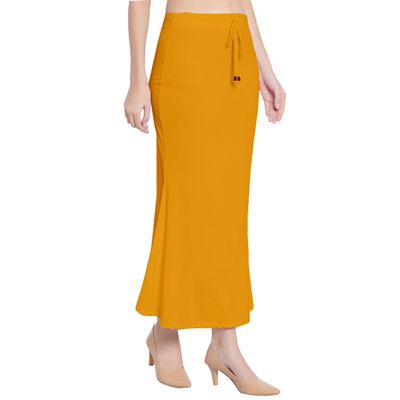 Fish Cut Shapewear Stretchable Thigh & Hip Shaper Saree Silhouette Shapewear for Womens (as1, alpha, 4x_l, regular, regular, Orange)