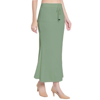 Fish Cut Shapewear Stretchable Thigh & Hip Shaper Saree Silhouette Shapewear for Womens (as1, alpha, s, regular, regular, Pea Green)