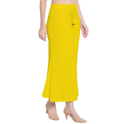Fish Cut Shapewear Stretchable Thigh & Hip Shaper Saree Silhouette Shapewear for Womens (as1, alpha, m, regular, regular, Yellow)