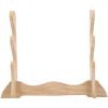 OSALADI Wooden Rack Multi-Tiered Decorative Display Stand for Easy to Assemble for Living Rooms Game Rooms and Craft Shows Natural