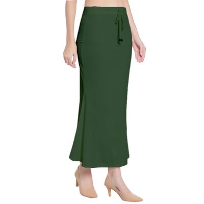 Fish Cut Shapewear Stretchable Thigh & Hip Shaper Saree Silhouette Shapewear for Womens (as1, alpha, l, regular, regular, Bottle Green)