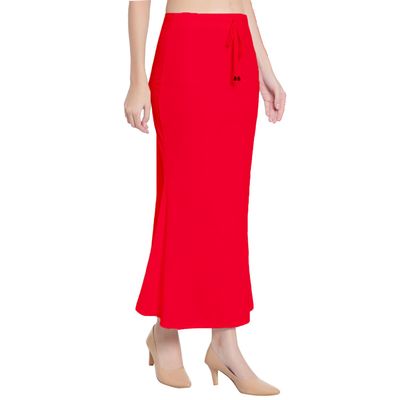 Fish Cut Shapewear Stretchable Thigh & Hip Shaper Saree Silhouette Shapewear for Womens (as1, alpha, l, regular, regular, Red)
