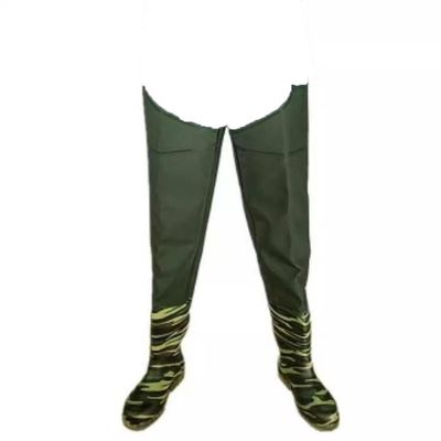 Hip Waders Extended PVC Waterproof Buttocks for Waders, Knee High Water Pants, Used for Fishing/transplanting/breeding (Color : Green, Size : 6.5)