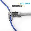 ZEPSEON Prusik Cord Climbing Accessories Rope 8mm (5/16in) 20M(65ft) Accessory Line Double Braid Pre Cut Nylon Cord CE/UIAA High Tensile Strength for Mountaineering, Arborist, canyoneering, Rescue view 2