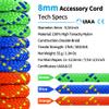 ZEPSEON Prusik Cord Climbing Accessories Rope 8mm (5/16in) 20M(65ft) Accessory Line Double Braid Pre Cut Nylon Cord CE/UIAA High Tensile Strength for Mountaineering, Arborist, canyoneering, Rescue view 4