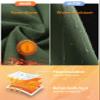 baleaf Fleece Lined Leggings Women Snow Waterproof Pants Thermal Warm Winter Yoga Cold Weather Gear with Pockets Army Green XXXL view 3
