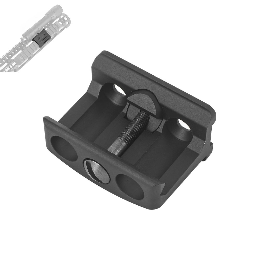 NOBUHIRO 45 Degree Offset Tactical Light Mount, Aluminum Alloy Offset Light Mount for M300 M600 Series Tactical Flashlight, Fit for 20mm Picatinny Rail