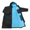 Akida kids Oversized Changing Robe/Swim Parka,Waterproof Surf Poncho Warm Coat Jacket,Quick Dry Wetsuit Changing Towel.Black/Blue,XXS view 1