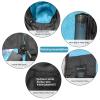 Akida kids Oversized Changing Robe/Swim Parka,Waterproof Surf Poncho Warm Coat Jacket,Quick Dry Wetsuit Changing Towel.Black/Blue,XXS view 2