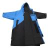 Akida Kids Oversized Changing Robe/Swim Parka,Waterproof Surf Poncho Warm Coat Jacket,Quick Dry Wetsuit Changing Towel.(Blue Black/Black,XS) view 1